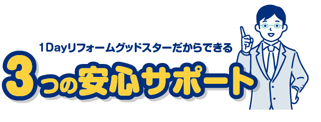 3つの安心サポート